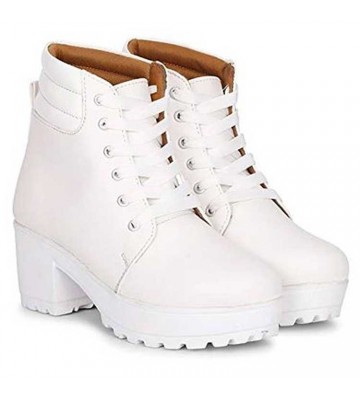 Perfect White long Bikers boot and Classy Women and Girls Boot